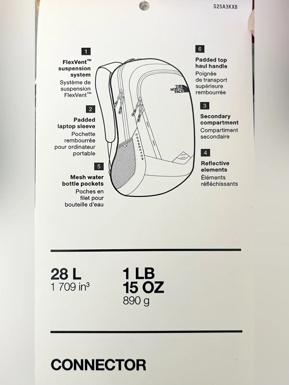 The North Face Connector 28L Backpack in Gray - NEW W/ TAGS